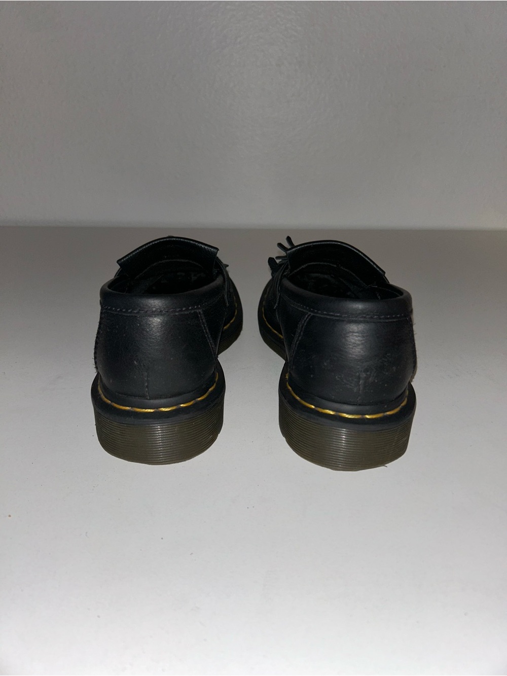 Dr. Martens Black Tassel Loafers with Yellow Stitching size women’s 7 - Picture 3 of 5